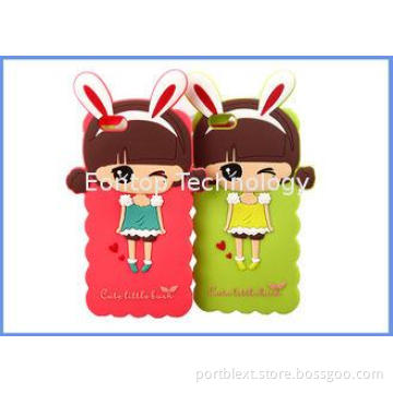 Colorfull Mobile Phone Accessory 3D Silicone Case Cute Litt